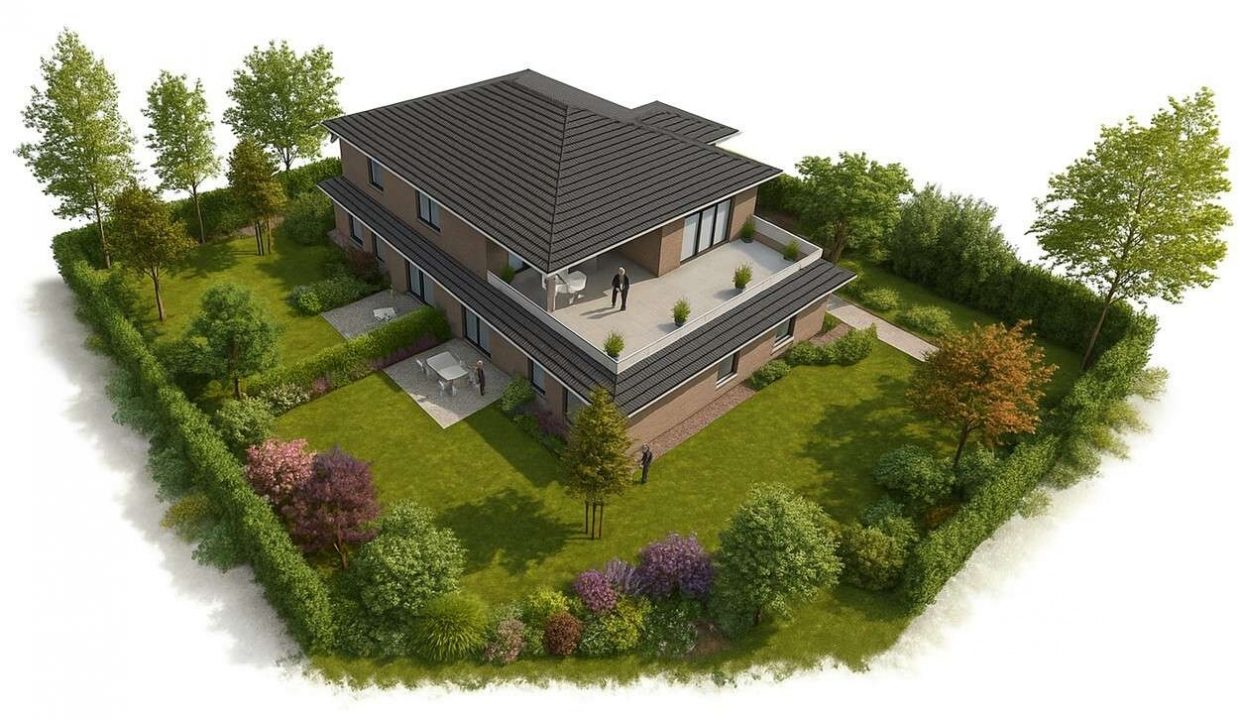 Der Garten wird individuell gestaltet.